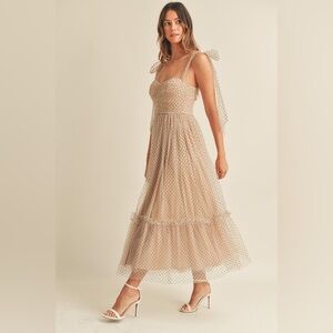 Mable Beige Cathrine Dress